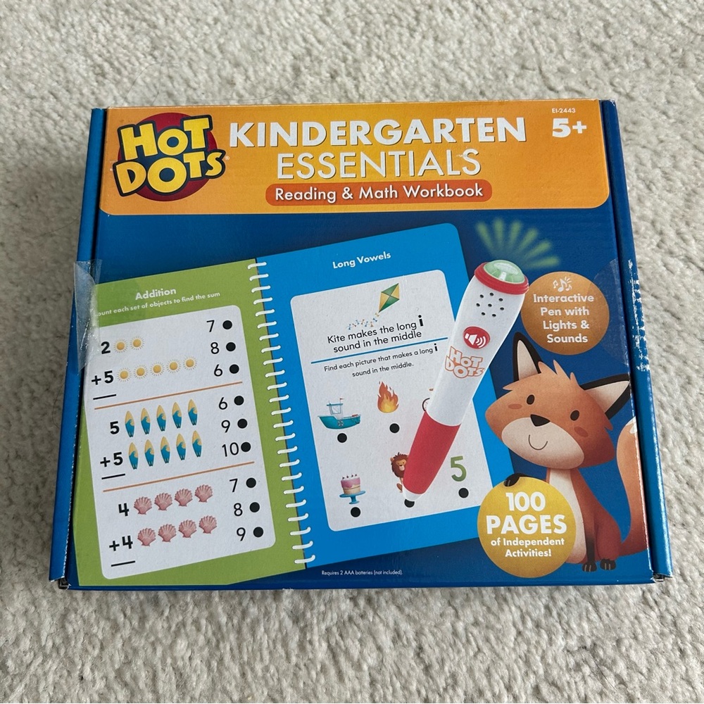 Kindergarten Essentials Reading & Math Workbook